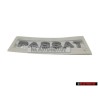 VW Original PASSAT Trasero Rotulo Insignia Emblema Cromo - 3C0853687A 739