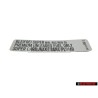 VW Original Placa 'Super Sin Plomo' Premium Unleaded Fuel Only - 034010006C