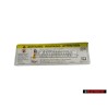 VW Original Placa Ident. 'Cuidado Alta Tension, Antes De Tocar - 8K0010520A