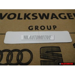 VW Original Placa De Identificacion Sin Plomo Unleaded Sansplomb - 037010057R