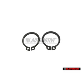 2x VW Original Anillo De Seguridad - N 0124151
