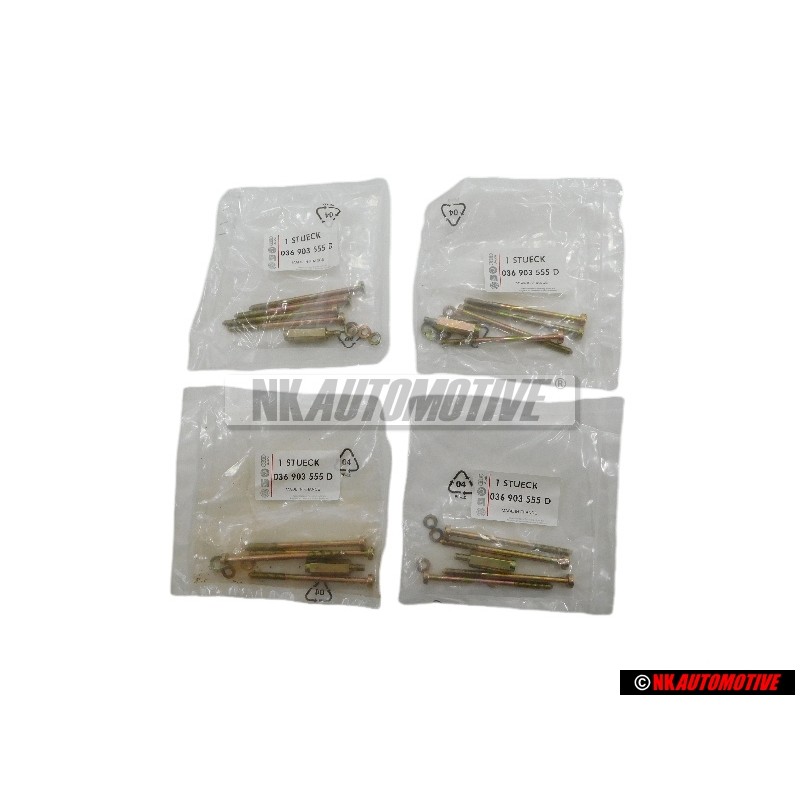 4x VW Original Tornillo Cilindrico - 036903555D