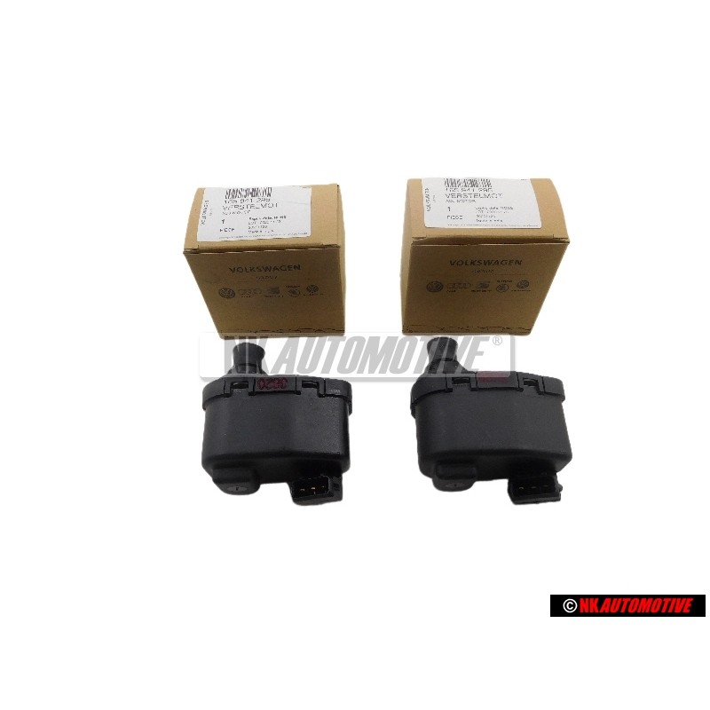 2x VW Original Motor Ajuste Alcance De Luces - 165941295