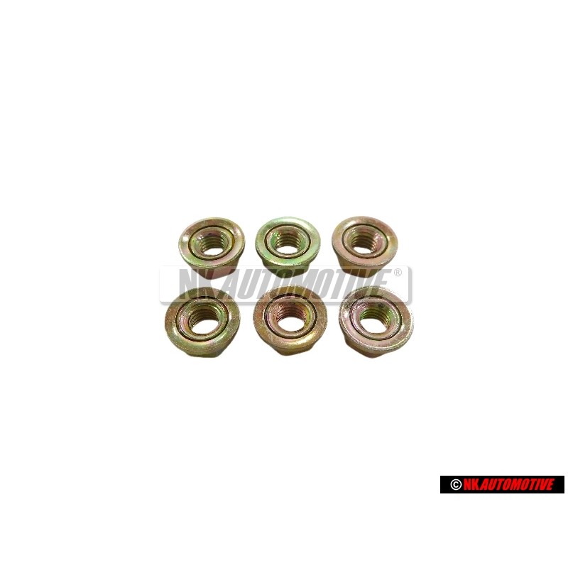 6x VW Original Tuerca De Collar Hexagonal - 171857026A