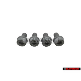 4x VW Original Tornillo De Cuello Cilindrico Con Cabeza Hexagono - N 90308607