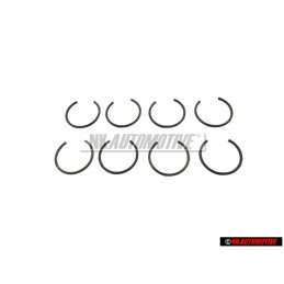 8x VW Original Anillo De Seguridad - N 0122731