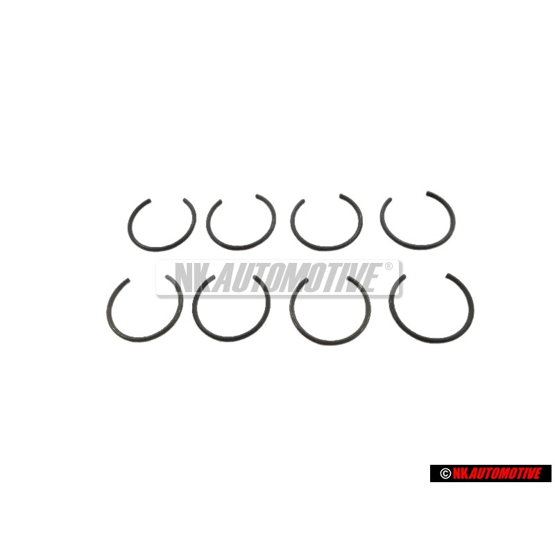 8x VW Original Anillo De Seguridad - N 0122731