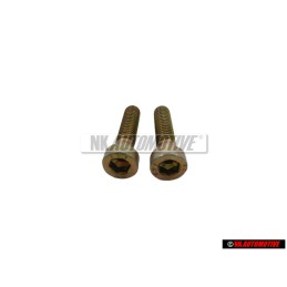 2x VW Original Tornillo Cilindrico Con Cabeza De Hexagono Interior - N 0147821