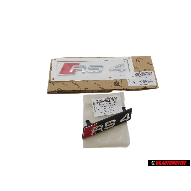 Audi Original SET Rotulo Insignia Emblema Frente & Trasero - RS4 B8 (8K)