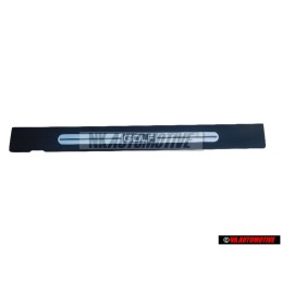 VW Original Lamina Protectora De Entrada Con Rotulo Negro/Plata - 1J3853806F 61E