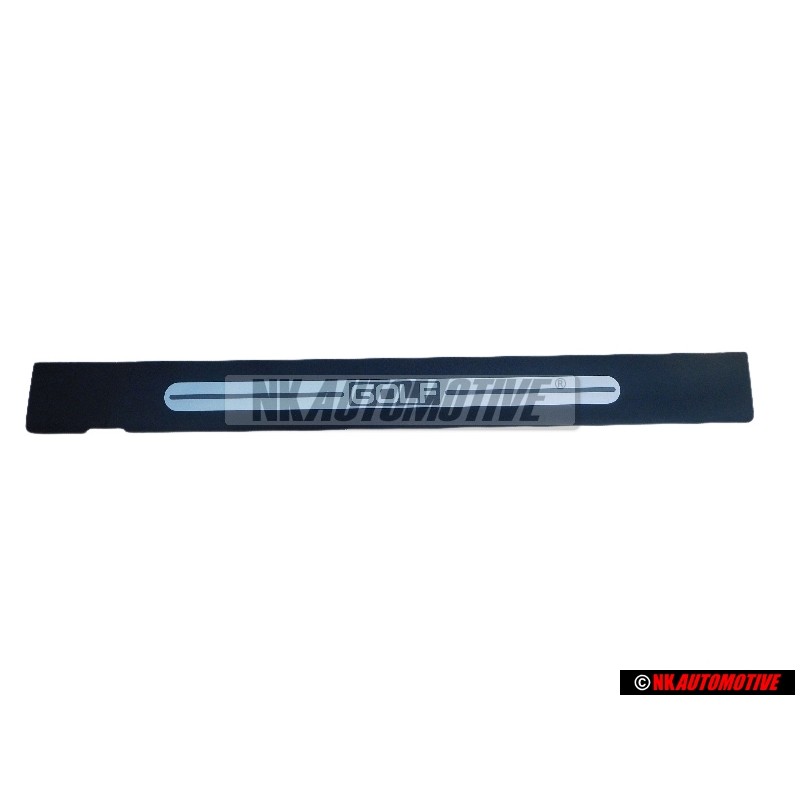 VW Original Lamina Protectora De Entrada Con Rotulo Negro/Plata - 1J3853806F 61E