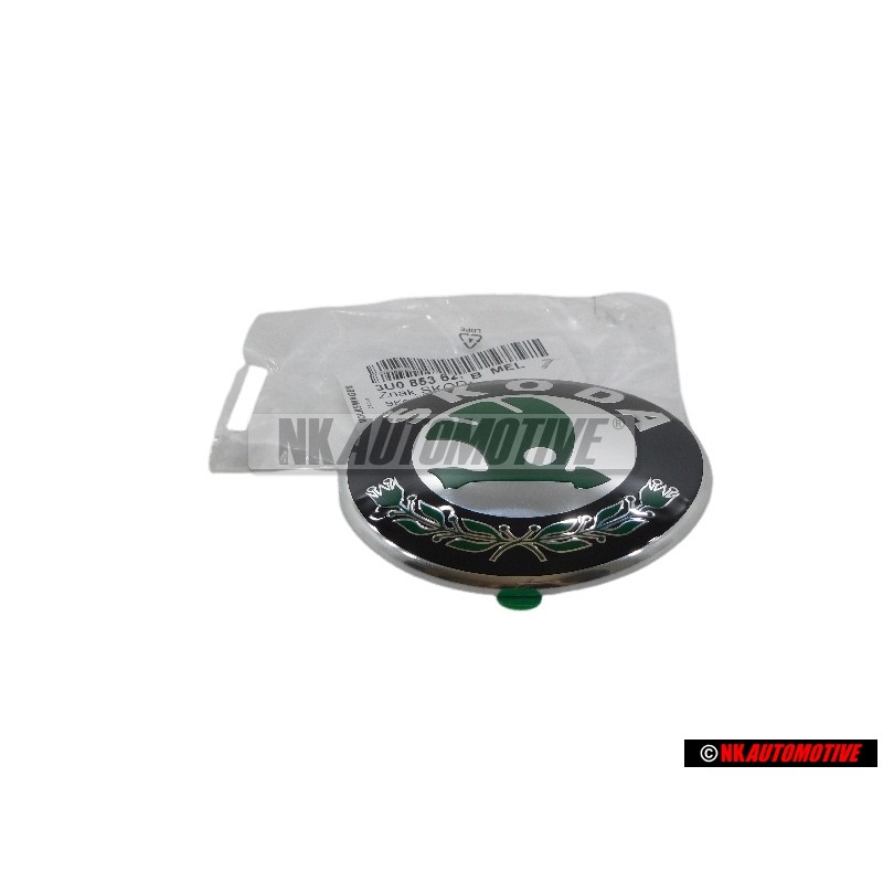 Skoda Original Frente Simbolo Insignia Emblema - 3U0853621B MEL