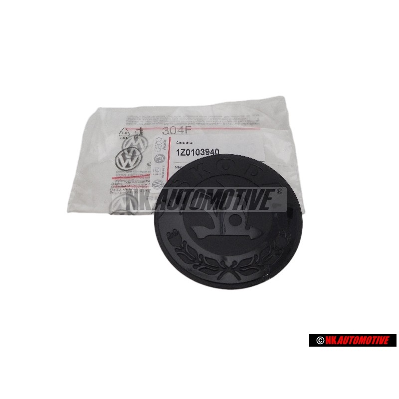 Skoda Original Cubierta Del Motor Simbolo Insignia Emblema - 1Z0103940