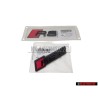 Audi Original SET Rotulo Insignia Emblema Frente & Trasero Negro - RS4 B9.5 (8W)