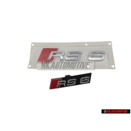 Audi Original SET Rotulo Insignia Emblema Frente & Trasero - RS6 C5 (4B)