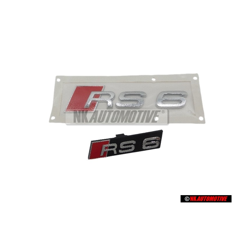 Audi Original SET Rotulo Insignia Emblema Frente & Trasero - RS6 C5 (4B)
