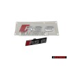 Audi Original SET Rotulo Insignia Emblema Frente & Trasero - RS6 C5 (4B)