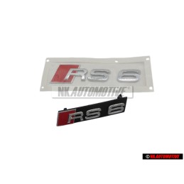 Audi Original SET Rotulo Insignia Emblema Frente & Trasero - RS6 C6 (4F)