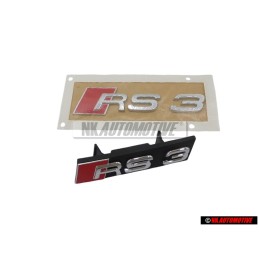 Audi Original SET Rotulo Insignia Emblema Frente & Trasero - RS3 (8V)