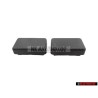 2x VW Original Tapa Ciega Negro Satinado - 357957087 01C