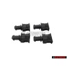 4x VW Original Caja Lenguetas Enchufe Plano - 191972711