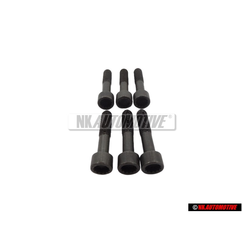6x VW Original Tornillo Cilindrico Con Cabeza De Estrella Interior - N 90668201