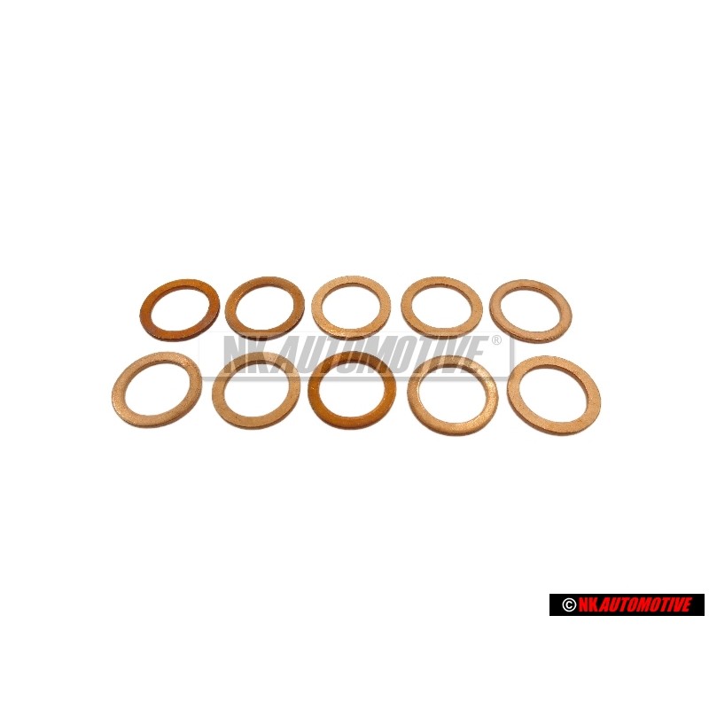 10x VW Original Anillo Junta - N 0138492