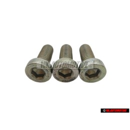 3x VW Original Tornillo Cilindrico Con Cabeza De Hexagono Interior - N 0147791