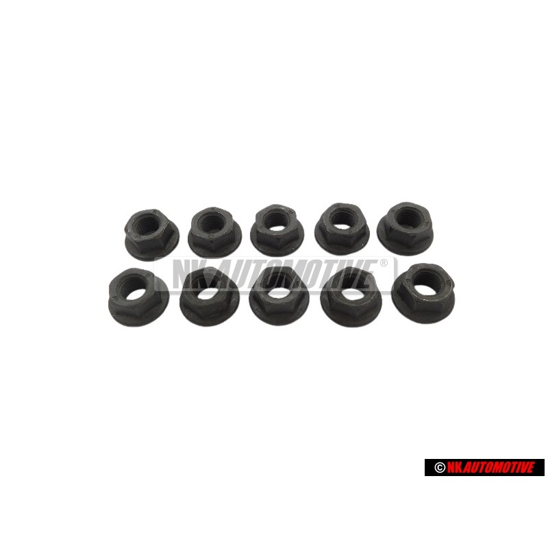 10x VW Original Tuerca Hexagonal - N 10045301