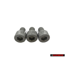 3x VW Original Tornillo Cilindrico Con Cabeza De Hexagono Interior - N 0147068
