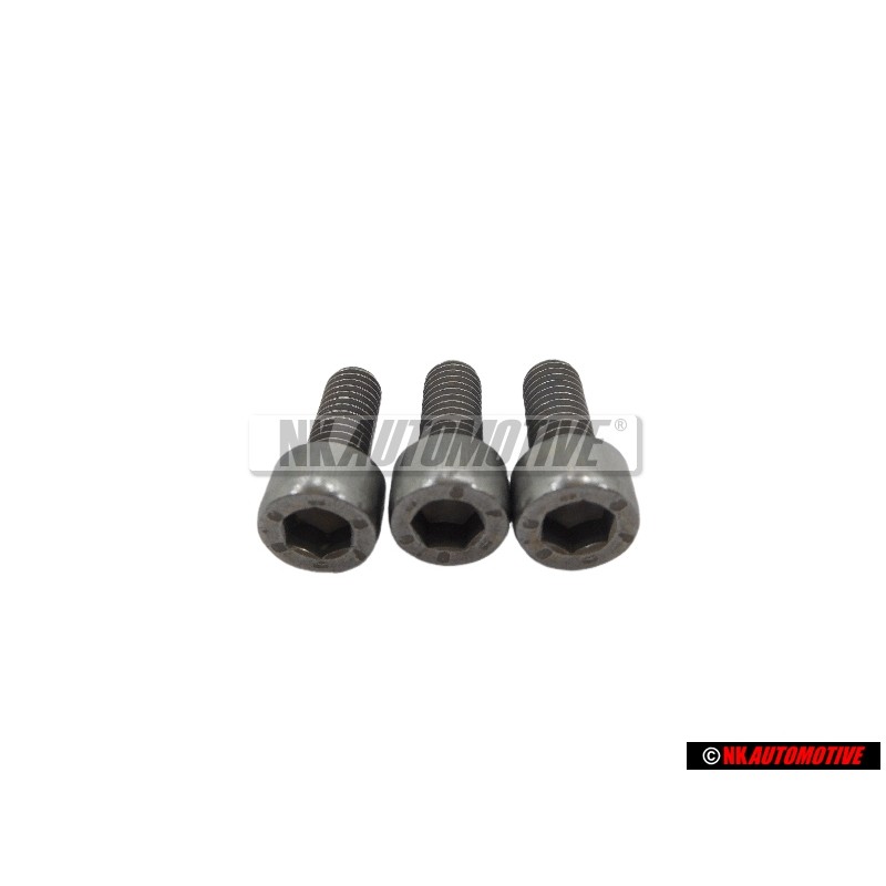 3x VW Original Tornillo Cilindrico Con Cabeza De Hexagono Interior - N 01470213