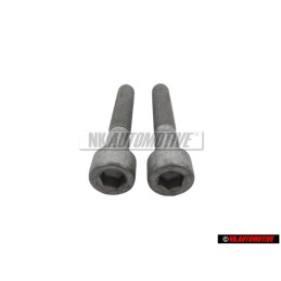 2x VW Original Tornillo Cilindrico Con Cabeza De Hexagono Interior - N 0147591