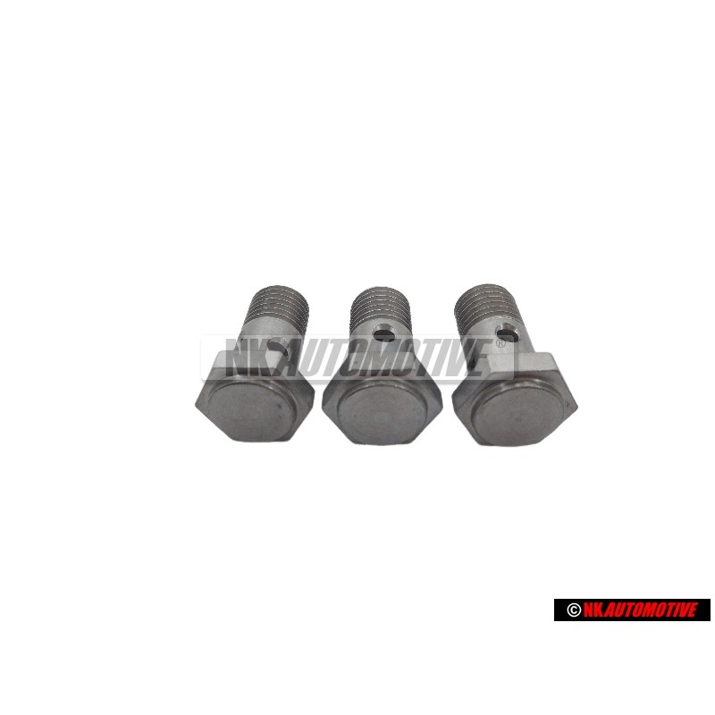 3x VW Original Tornillo Hueco Con Filtro - 048133505