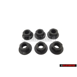 6x VW Original Tuerca De Collar Hexagonal - N 90175205