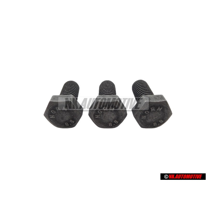 3x VW Original Tornillo Hexagonal - N 01023929
