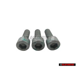 3x VW Original Tornillo Cilindrico Con Cabeza De Hexagono Interior - N 0147236