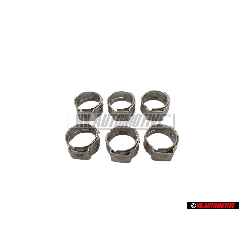 6x VW Original Abrazadera - N 10049701