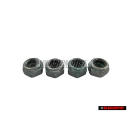4x VW Original Tuerca Hexag., Autoblocante - N 01118312