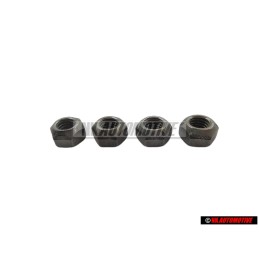 4x VW Original Tuerca Hexag., Autoblocante - N 02214812