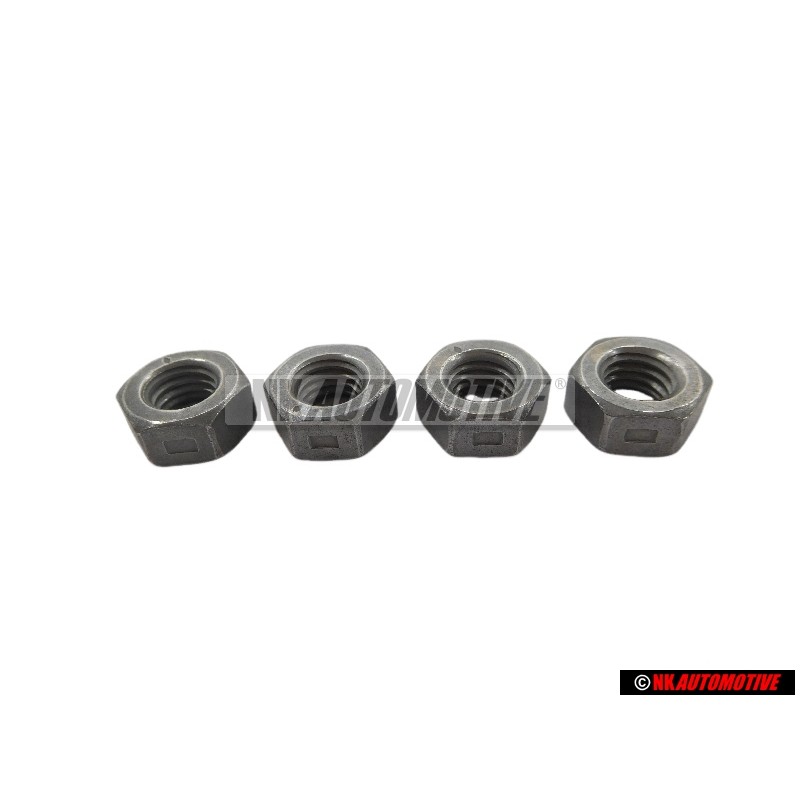 4x VW Original Tuerca Hexag., Autoblocante - N 90074404