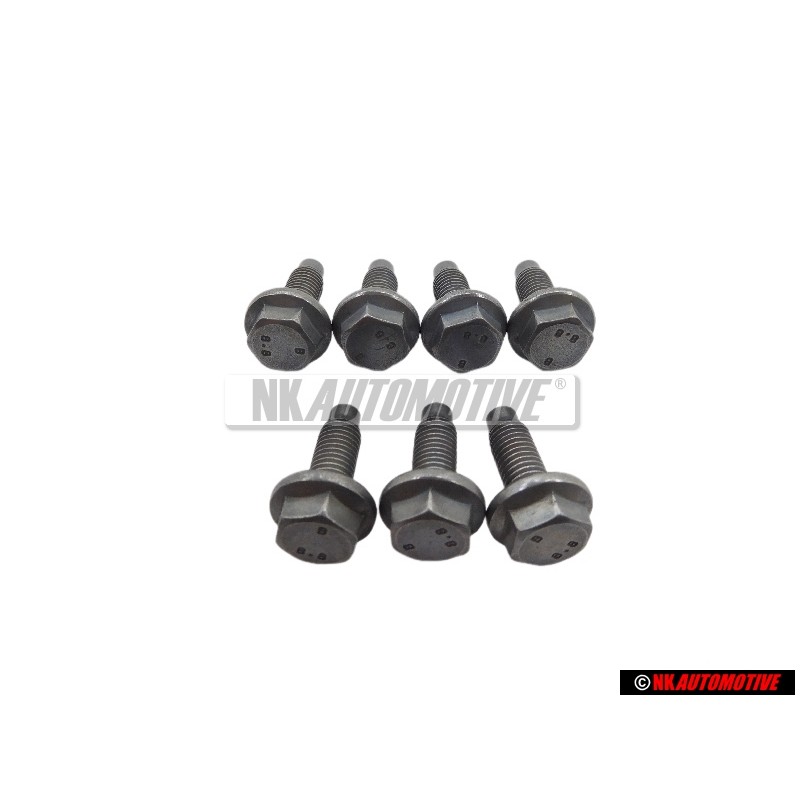 7x VW Original Tornillo Hexagonal - N 10143002