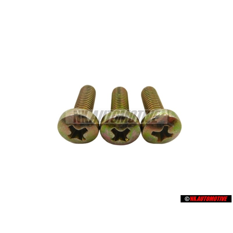 3x VW Original Tornillo Alomado - N 0141313