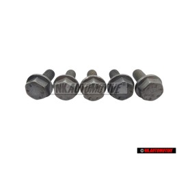 5x VW Original Tornillo Hexagonal Con Collar - N 10155906