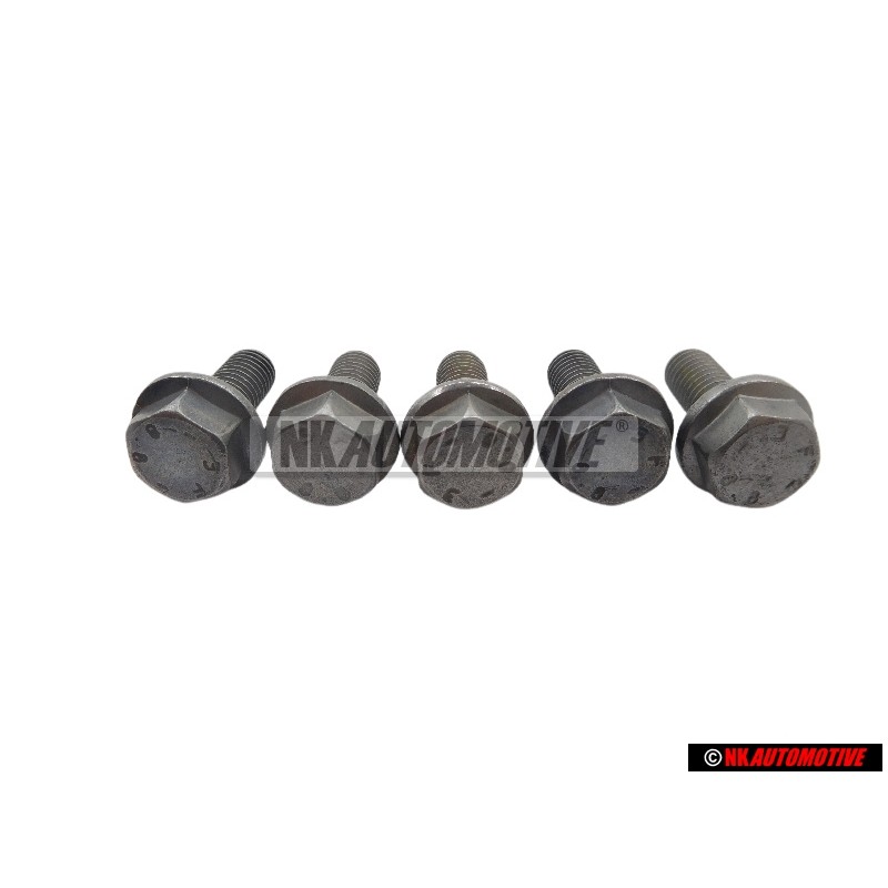 5x VW Original Tornillo Hexagonal Con Collar - N 10155906