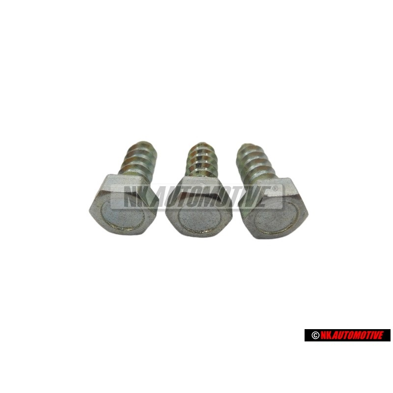 3x VW Original Tornillo Hexagonal P. 