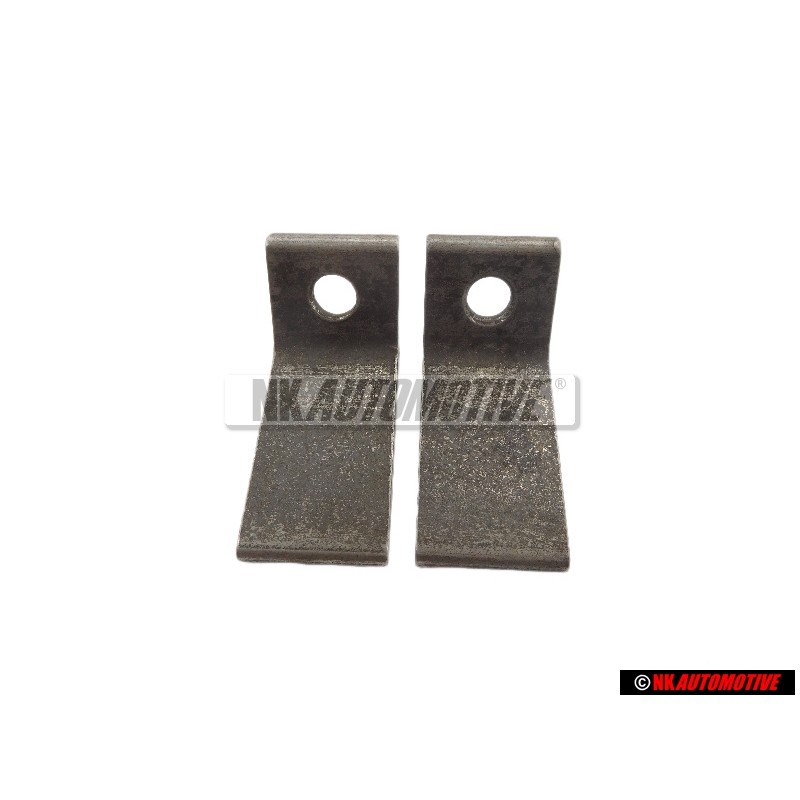 2x VW Original Placa De Fijacion Para Bisagra De Puerta - 323809654