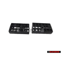 2x VW Original Suplemento Giratorio Negro Satinado - 191819707E 01C