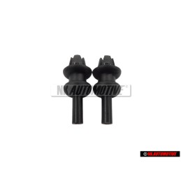 2x VW Original Soporte Para Cubierta Negro Satinado - 191867775A 01C