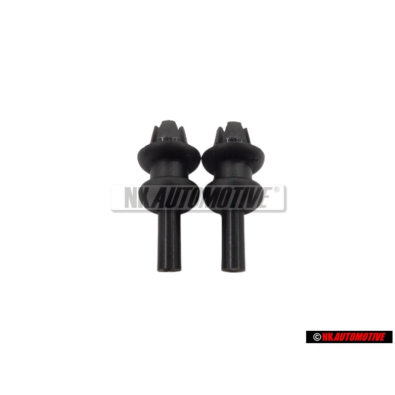 2x VW Original Soporte Para Cubierta Negro Satinado - 191867775A 01C