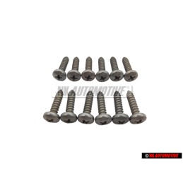 12x VW Original Tornillo Alomado P. 